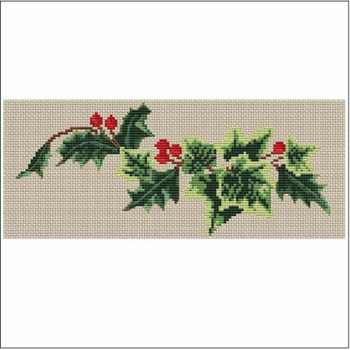 Holly and Ivy counted cross stitch kit  or pattern